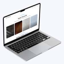 Web TM Interiors na notebooku